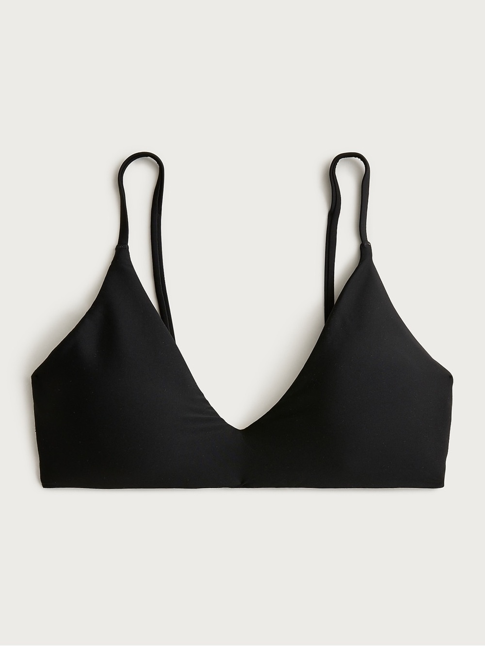 NWT J.Crew Classic Sculpt Lana Bikini Top in Black – Size Medium